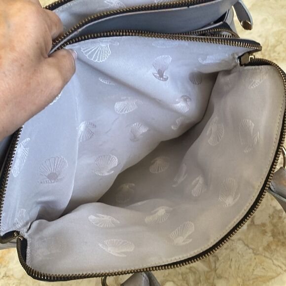 Modalu England Large“Pipa” Leather Bag Grey - Picture 14 of 15